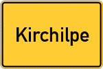 Place name sign Kirchilpe