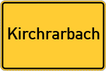 Place name sign Kirchrarbach
