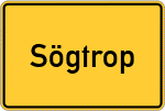 Place name sign Sögtrop