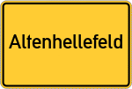 Place name sign Altenhellefeld