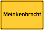 Place name sign Meinkenbracht, Sauerland