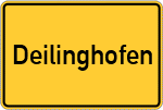 Place name sign Deilinghofen