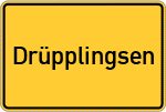 Place name sign Drüpplingsen