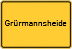 Place name sign Grürmannsheide