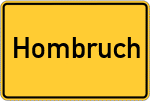 Place name sign Hombruch