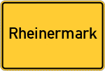Place name sign Rheinermark