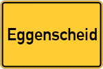 Place name sign Eggenscheid
