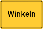 Place name sign Winkeln