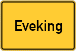 Place name sign Eveking