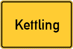 Place name sign Kettling