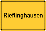 Place name sign Rieflinghausen