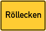 Place name sign Röllecken