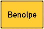 Place name sign Benolpe