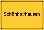 Place name sign Schönholthausen