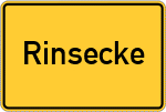 Place name sign Rinsecke