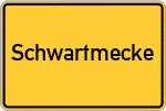 Place name sign Schwartmecke
