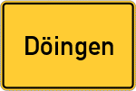 Place name sign Döingen, Biggetal
