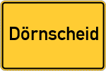 Place name sign Dörnscheid