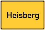 Place name sign Heisberg