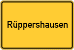 Place name sign Rüppershausen