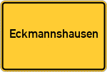 Place name sign Eckmannshausen