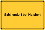 Place name sign Salchendorf bei Netphen