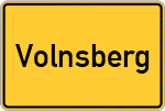 Place name sign Volnsberg