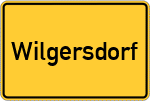 Place name sign Wilgersdorf