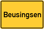Place name sign Beusingsen