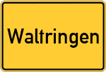Place name sign Waltringen