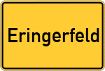 Place name sign Eringerfeld