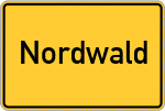 Place name sign Nordwald