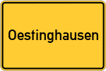 Place name sign Oestinghausen