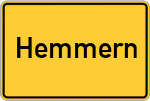 Place name sign Hemmern
