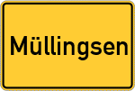 Place name sign Müllingsen
