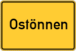 Place name sign Ostönnen