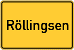 Place name sign Röllingsen