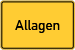 Place name sign Allagen