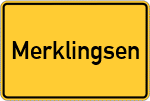 Place name sign Merklingsen