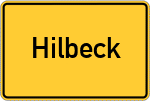 Place name sign Hilbeck
