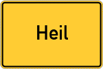 Place name sign Heil