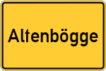 Place name sign Altenbögge