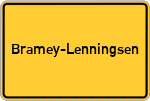 Place name sign Bramey-Lenningsen