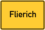 Place name sign Flierich