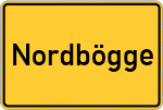 Place name sign Nordbögge