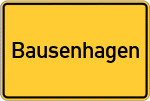 Place name sign Bausenhagen