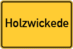 Place name sign Holzwickede