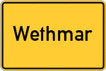 Place name sign Wethmar