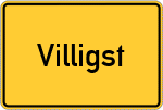Place name sign Villigst