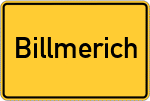 Place name sign Billmerich